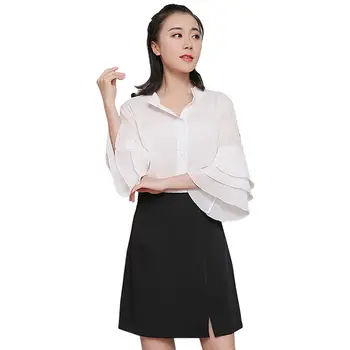 

High Waist Business Office Wear Skirt Female Spring Summer Korean Suit Black Thin Sexy Mini Short A Line Skirt Plus Size Solid