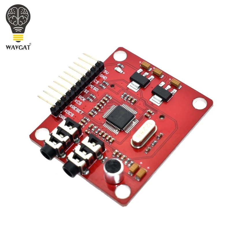 WAVGAT VS1053 VS1053B MP3 модуль для Arduino UNO Breakout плата со слотом sd карты Ogg Запись в реальном