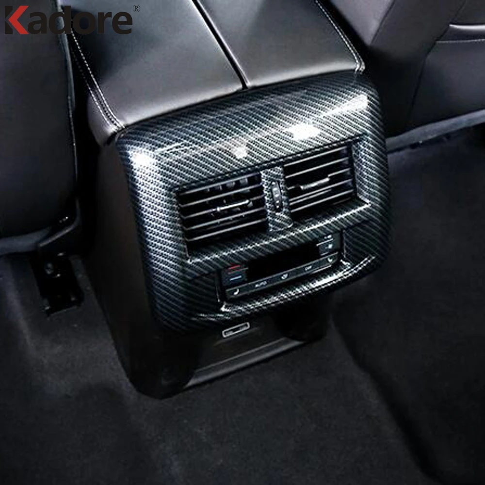 

For Volkswagen Atlas Teramont 2017 2018 2019 Interior Rear Armrest Box Frame Air Condition Vent Outlet Cover Trim Accessories