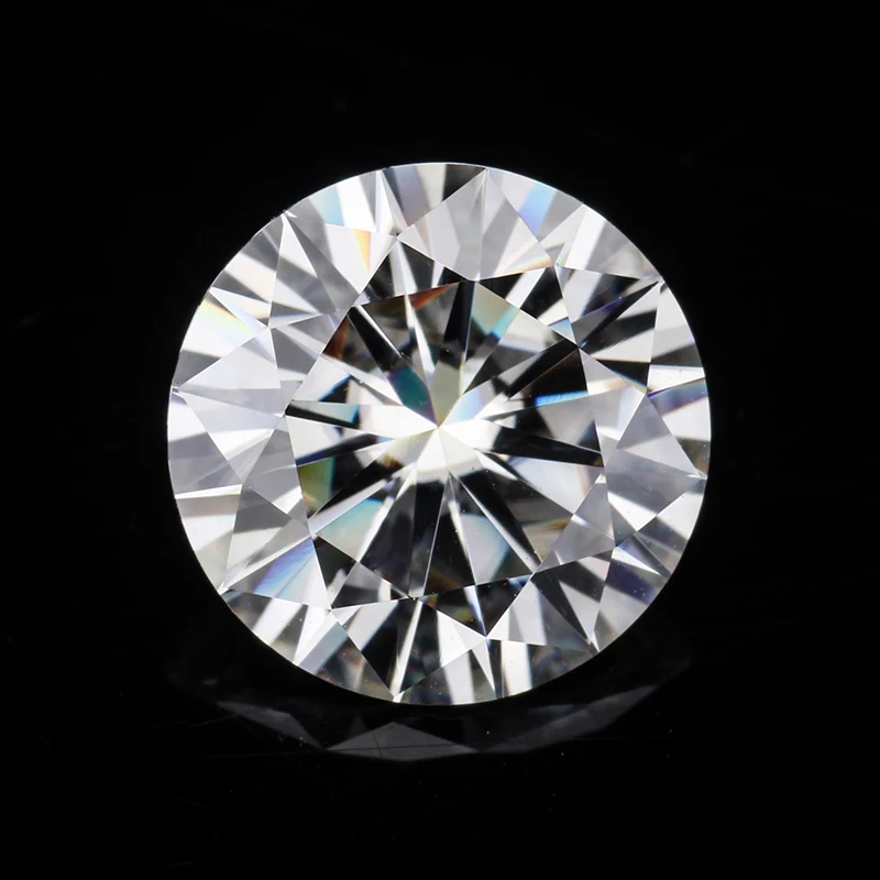 Clear white diamonds GH color 8.0mm round syn. moissanites loose stone