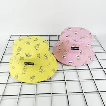 Летняя женская и мужская Панама Harajuku с широкими полями и принтом картофеля фри, двусторонняя Кепка в рыбацком стиле в стиле хип-хоп