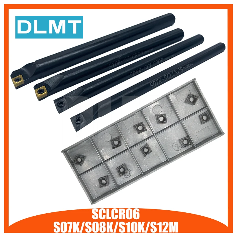 

SCLCR06 S06K SCLCR06S07K/SCLCR06 S08K/SCLCR06 S10K/SCLCR06 S12M Internal turning tool Grooving Turning Lathe Bar Tool Holder Set