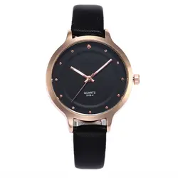 Мода 2018 часы унисекс Для женщин Для мужчин Повседневное шашки Искусственная кожа аналоговые кварцевые наручные часы оптом