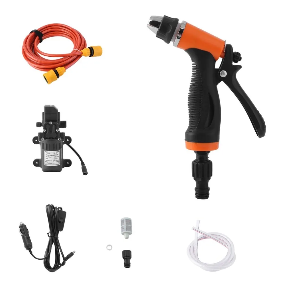 

Household High Pressure Electric Car Wash Washer 4L/min Self-priming Water Pump 12V Car Washing Machine