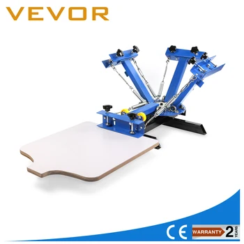 

China manufacturer T-shirt printing Machine 4 Color 1 Station Silk Screening Screenprint Press Screen Printing Machine