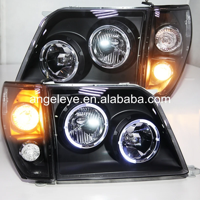 1998 2003 год для Toyota Prado 3400 FJ90 LC90 фары ангельские глазки черный корпус LF|headlight eye|angel eyes