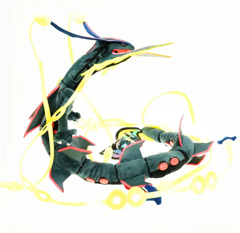 80-83 см персонажи мультфильмов аниме Rayquaza Evolution Mega Rayquaza pokemones Мягкие плюшевые игрушки подарки для детей