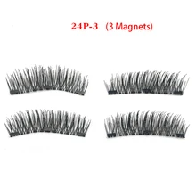 

HUAPAN magnetic mink eyelashes with 3 magnets 3D/6D magnet lashes hand made natural long false eyelashes beauty makeup tool