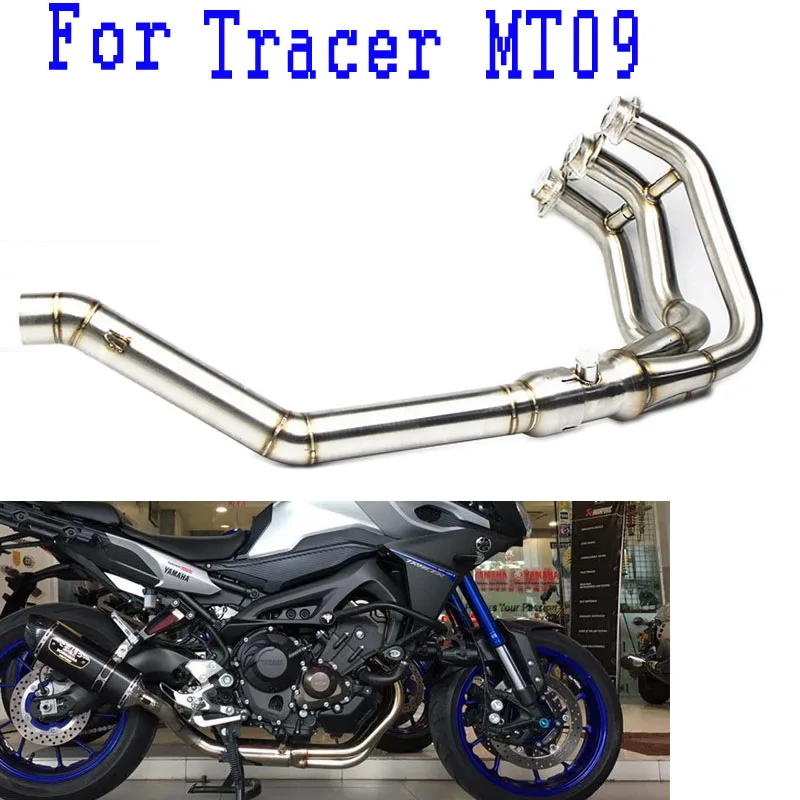 MT 09 Tracer MT09 глушитель середине ссылку трубы мотоцикла для YAMAHA MT-09 FZ-09 2014 2015 2016 2017 2018