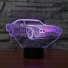 7 Color Change Home Decor Light Fixture LED Car Shape Light USB 3D Luminarias Vehicle Modelling Night Light Baby Sleep Desk Lamp 3d holiday gift 7 color change mood led islam lamp god allah bless quran arabic modeling desk usb night light kid sleep lighting