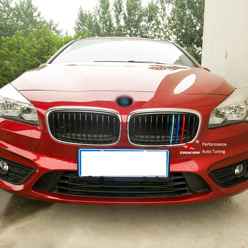 Для BMW 2 серии F22 F33 F45 F46 216i 218i 220i 225i 228i автомобиль передняя решетка в полоску гриль м Автоспорт полоски производительность Стикеры