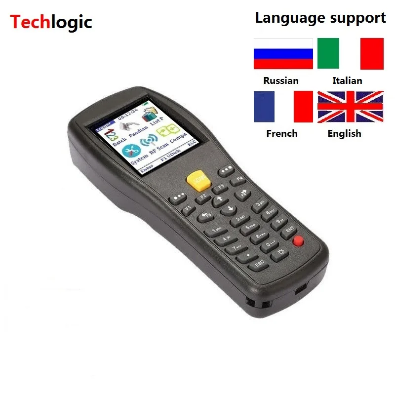 Techlogic x3 pda جرد مستودع الباركود ماسحة ليزر لاسلكي الباركود بندقية مع storeage المحمولة محطة pda