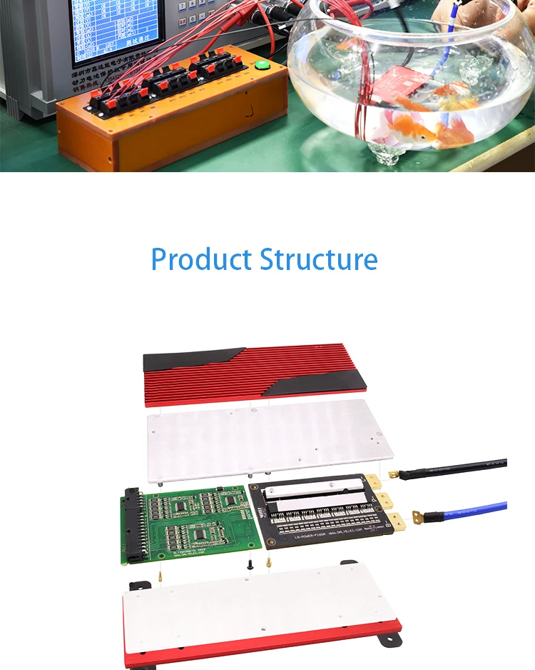 Daly 3,2 V LiFePo4 8S 24V 80A 100A 200A 18650 LFP PCM плата защиты батареи BMS с сбалансированным модулем литиевой батареи