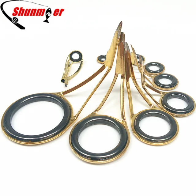Best Offers SHUNMIER 9Pcs Ceramic Guide Rings Stainless Steel Fishing Accessories DIY Spinnining Fishing Rod Tips Rings for Repairing Rod Best Offers SHUNMIER 9Pcs Ceramic Guide Rings Stainless Steel Fishing Accessories DIY Spinnining Fishing Rod Tips Rings for Repairing Rod