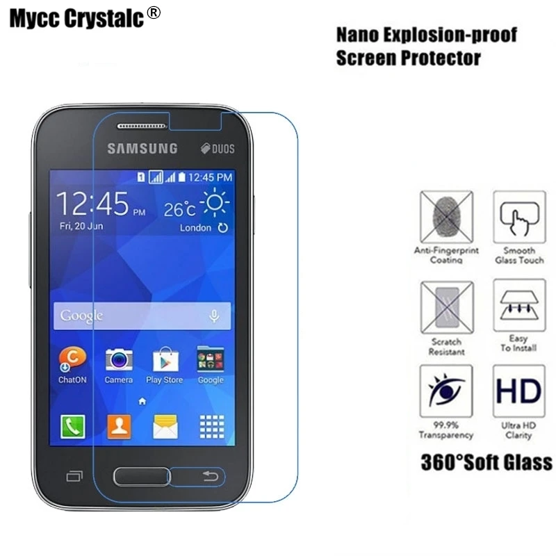 

Mycc crystalc Soft Glass Protection Film For Samsung Galaxy Young 2 G130 Film Nano Explosion-proof Screen Protector