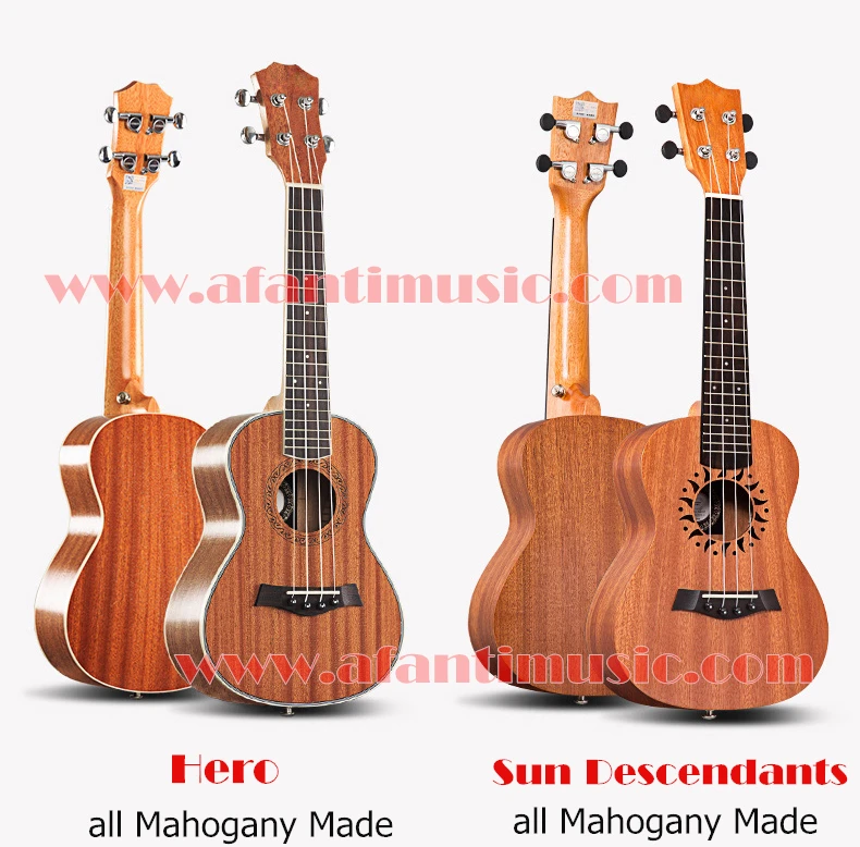 23 дюймов 4 Strings afanti красный Queen стиль Гавайские гитары укулеле(auk-151