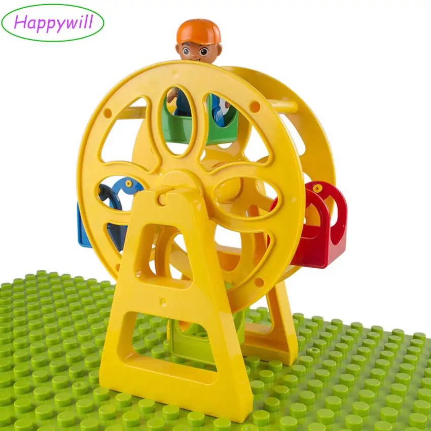 Happywill Baby Blocks Ferris Wheel DIY Educational Toys Building Blocks Compatible with Leg* duploe baby-blocks : image Happywill Baby Blocks Ferris Wheel DIY Educational Toys Building Blocks Compatible with Leg* duploe baby-blocks