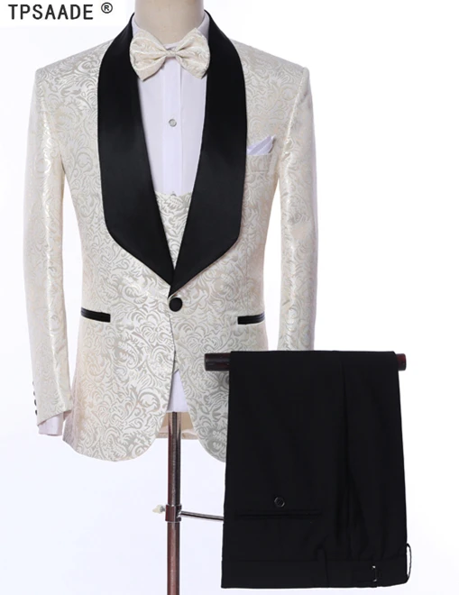 Tpsaade Beige Ivoly Pattern Men Suits Costume Made Plus Size Shawl Collar Tuxedos Jacket Pant Vest Bowtie Fashion Blazer Suits Aliexpress Tpsaade Beige Ivoly Pattern Men Suits Costume Made Plus Size Shawl Collar Tuxedos Jacket Pant Vest Bowtie Fashion Blazer Suits Aliexpress