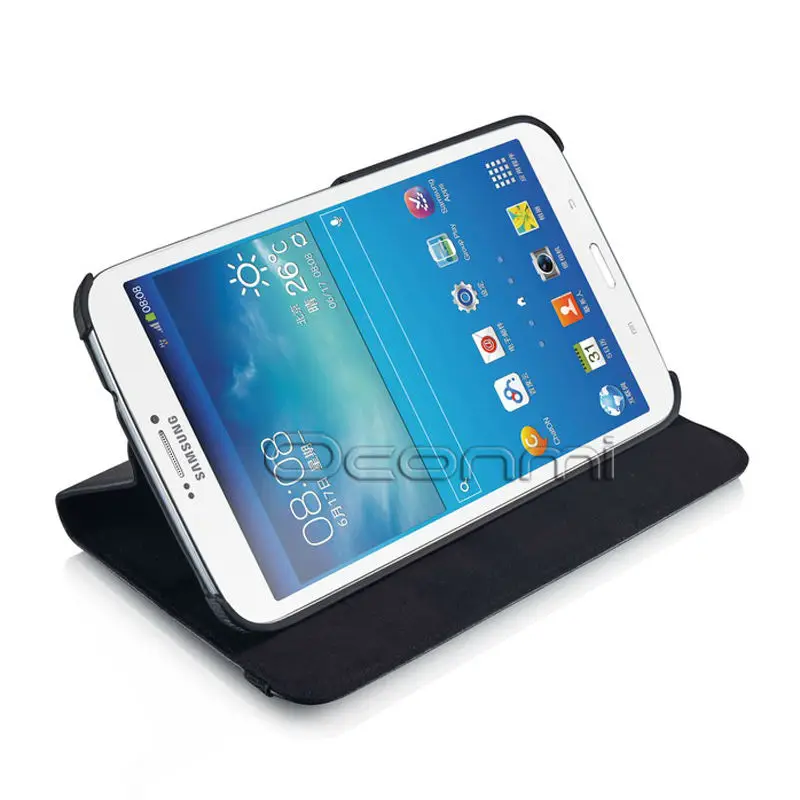 Вращающийся на 360 градусов чехол из искусственной кожи для Samsung Galaxy Tab 3 8 0 с