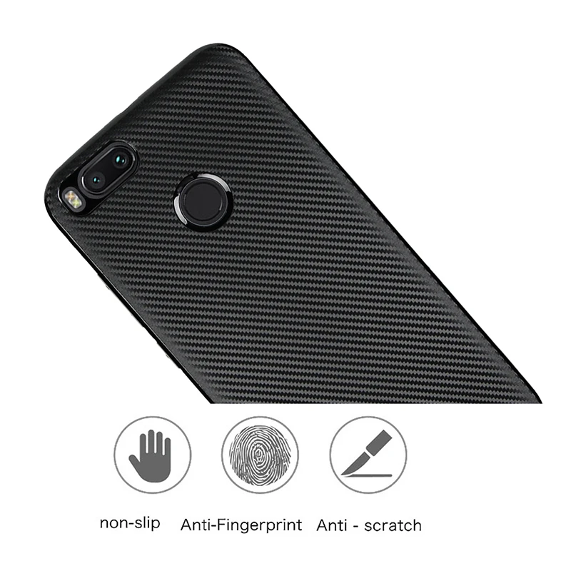carbon fiber silicone case xiaomi mi a1 (10)