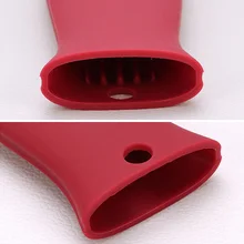 ГОРЯЧИЙ Силиконовый Держатель с горячей ручкой нескользящий Potholder горшок железная сковорода ручка Рукав Крышка для кухонной сковороды MDD88