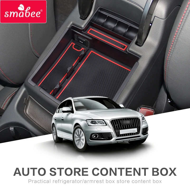 Подлокотник для Audi Q5 8R Q3 8U ящик хранения органайзер автомобиля аксессуары 2010 2011
