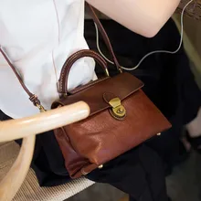 2018 new original handmade vintage leather casual messenger bag vegetable tanned leather handbag shoulder bag hand made new vintage genuine leather handbag women burgundy red handbags messenger bags lady vegetable tanned leather solid bag