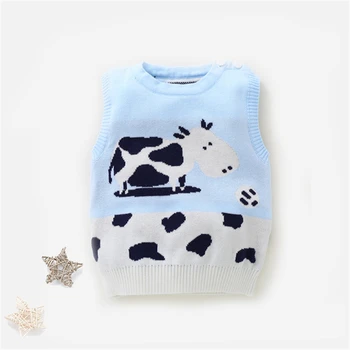 

Infants Cartoon Casual Vest Waistcoat Newborn Cute Spring Autumn Sleeveless Tops Children Soft Cotton Comfort Waistcoats AA60780