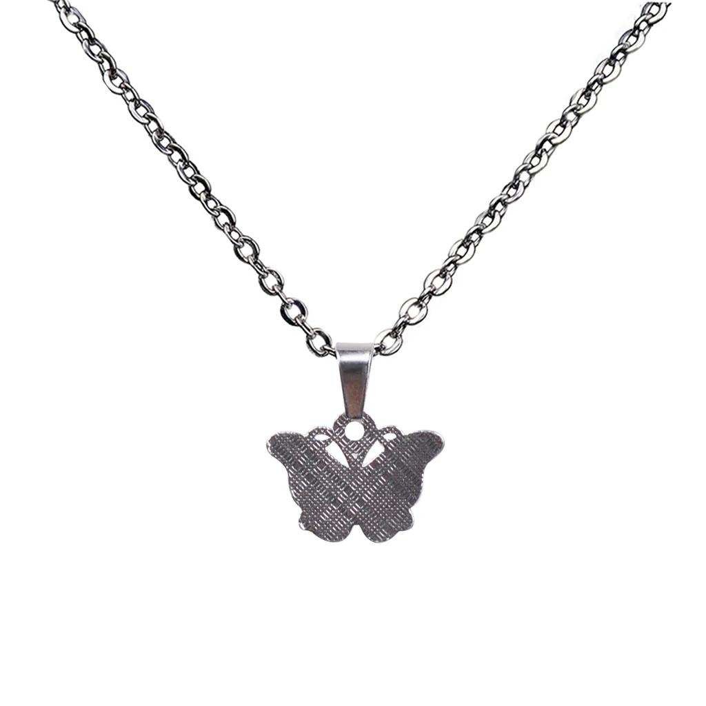 Cute Mini Butterfly Pendant Color Change Emotion Mood Pendant Necklace