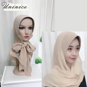 

Fashion Muslim Women's Hijab Scarf Bandanas Hooded Instant Wraps Bonnet Cap Shawl Headscarf Abaya Moroccan Headgear Arab Islamic