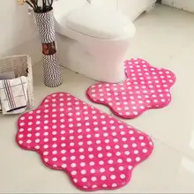 2 шт./компл. абсорбент анти-слип Ванная комната коврики для туалета коврики туалетный коврик Ванная комната Ковер
