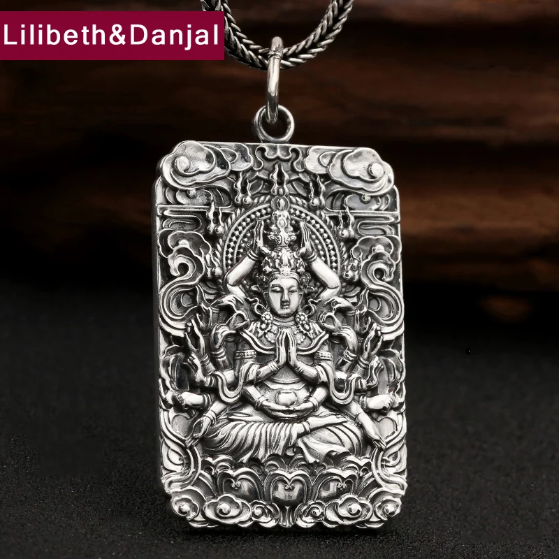 2017 New Buddha Men Women Pendant 990 Sterling silver Ethnic Blessing Lucky Patron Saint Necklace Pendant Gift Fine Jewelry P10 2017 New Buddha Men Women Pendant 990 Sterling silver Ethnic Blessing Lucky Patron Saint Necklace Pendant Gift Fine Jewelry P10