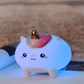 

Silicone Cartoon Cute USB Rechargeable Touch Sensor Luminary Led Mood Night Light Table Lamp For Kids Gift Room Decoration