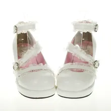 Сладкая Лолита принцесса cos Классическая Лолита Женская обувь толстый каблук лента платье принцесса обувь an8163 белый косплей