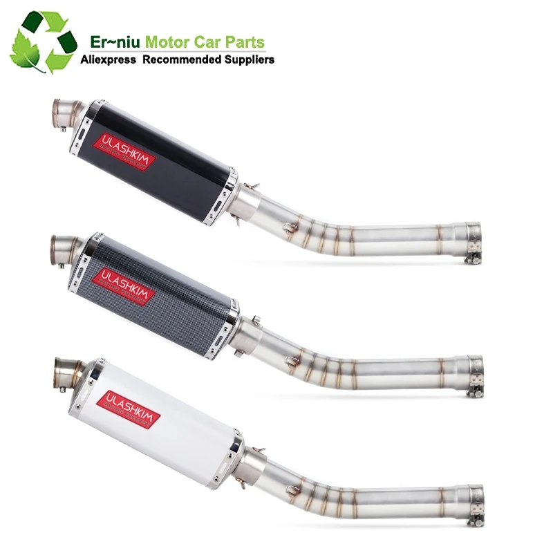 

Motorcycle Exhaust Muffler Escape Modified Link Middle Pipe Full System Slip On For yamaha YZF R6 YZF-R6 1998-2005