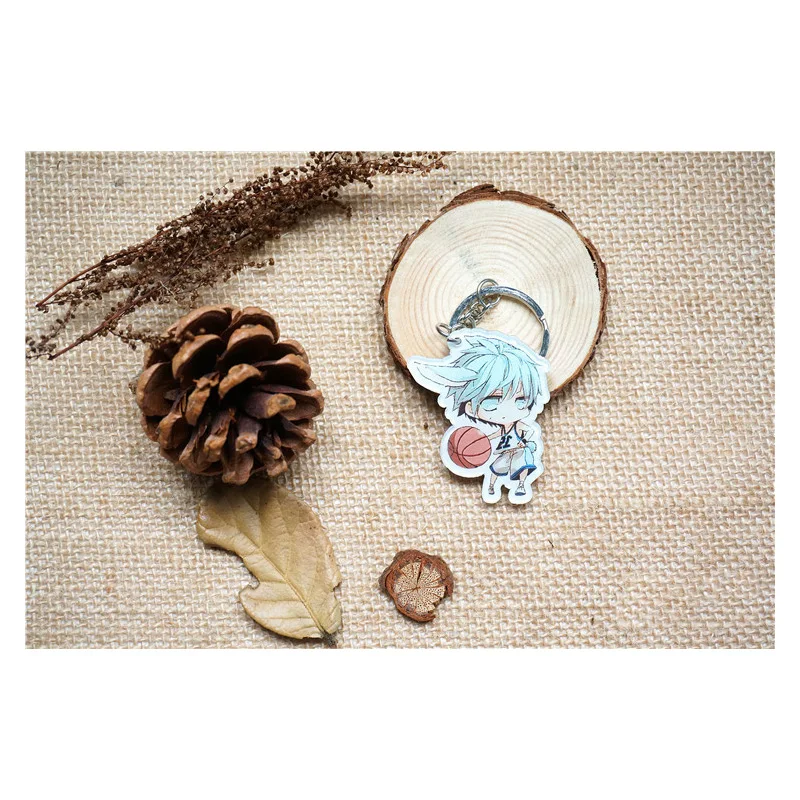 6 шт./компл. аниме KeychianKuroko no Basket Figures Kuroko Tetsuya Kagami Taiga Kise Ryouta Rabbit Ear Cosplay Keyring Portachiavi|rabbit