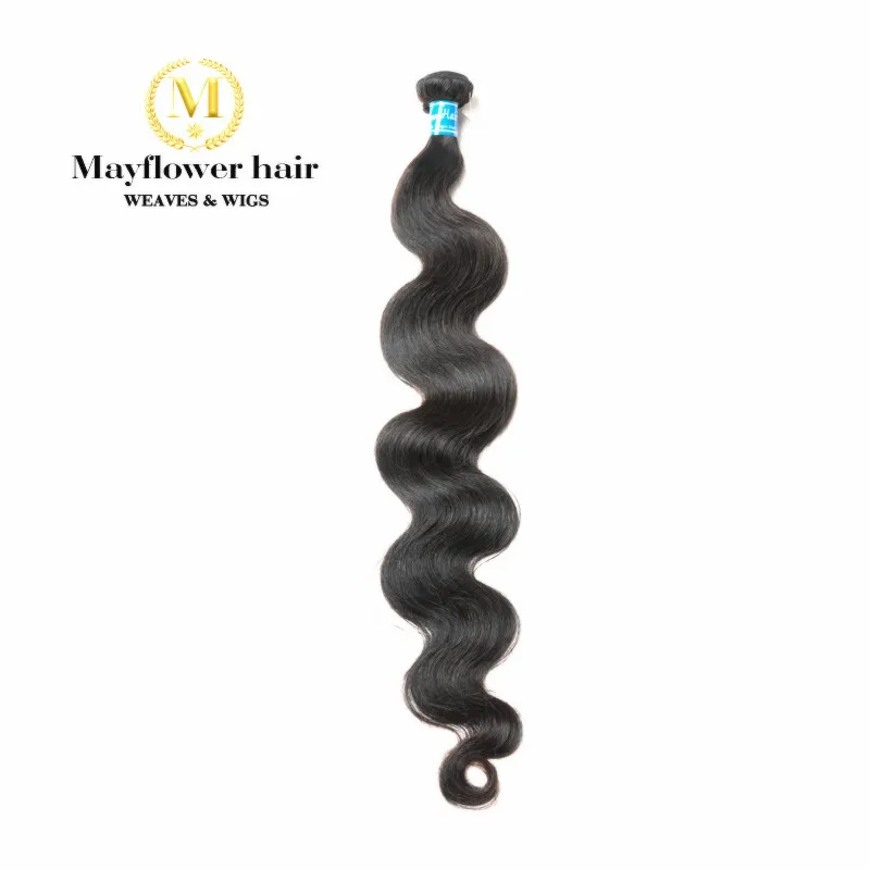 

Mayflower Long virgin hair 26"28"30"32" One donor Malaysian body wave 1/2/3/4 bundles full cuticle raw hair Natural color