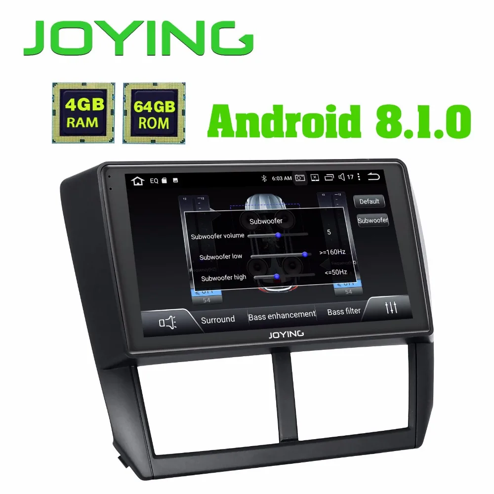 Flash Deal JOYING 2 din Android 8.1 car radio player for Subaru Forester 2008-2012 built in DSP support Android auto stereo GPS head unit 4