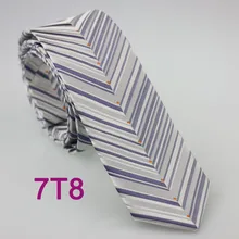 Yibei Coachella Галстуки серебристо-серый галстук с оранжевый маленький горошек серый серебро Striped Галстуки мужской 6 см жаккардовые узкий cravate