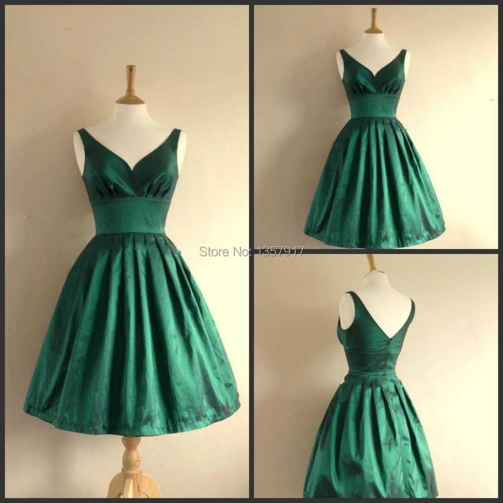 Short Emerald Homecoming Dresses