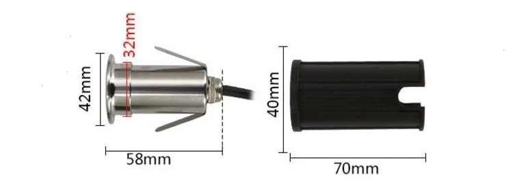 12VDC AC85-265V 3 Вт светодиодный подземный светильник IP68 похороненный мини-напольный светильник для улицы, садовая дорожка, Ландшафтная лампа