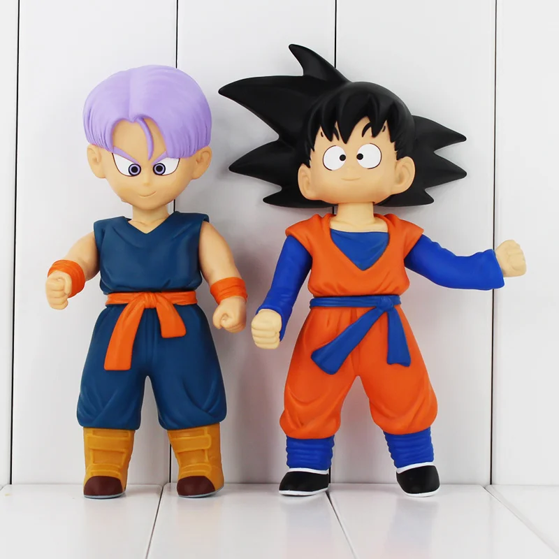 20cm 2pcs Lot Anime Dragon Ball Z Tenkaichi Budokai Son Goten And Trunks Pvc Action Figure Model