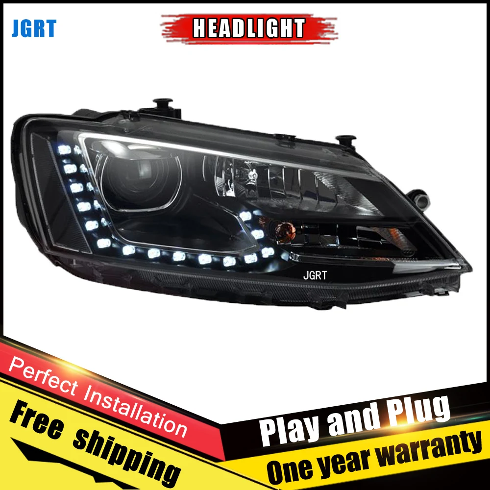 2PCS Car Style LED headlights for vw Jetta 2012 2015 for Jetta head