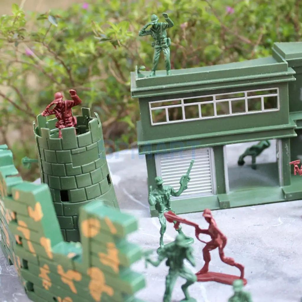 500 шт. Пластик Военная Униформа playset 5 см Солдат Цифры с ассорти армии Интимные аксессуары модель Игрушечные лошадки для мальчиков