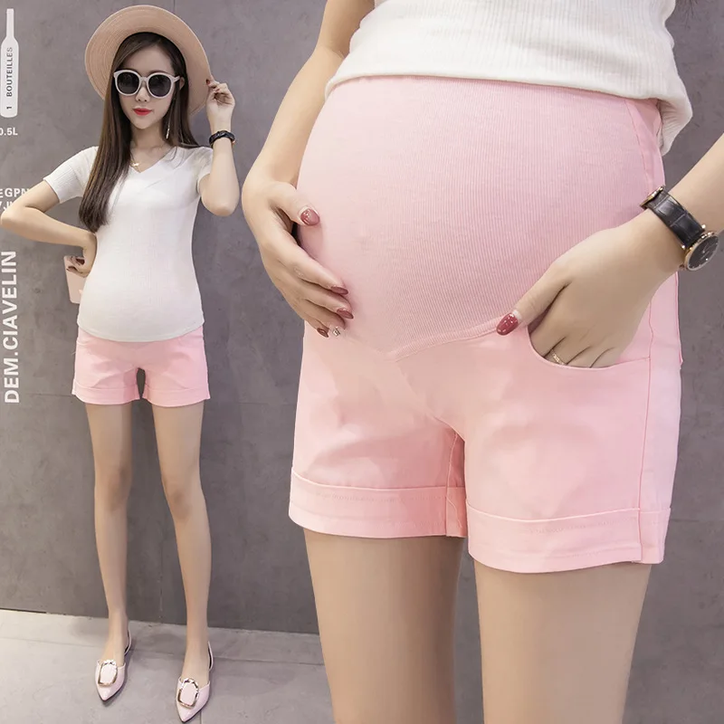 Pantalones de maternidad de cintura alta ajustables pantalones cortos pantalones de embarazo pantalones de verano para mujeres embarazadas pantalones de tubo pantalones de vientre Pantalones de maternidad de cintura alta ajustables pantalones cortos pantalones de embarazo pantalones de verano para mujeres embarazadas pantalones de tubo pantalones de vientre