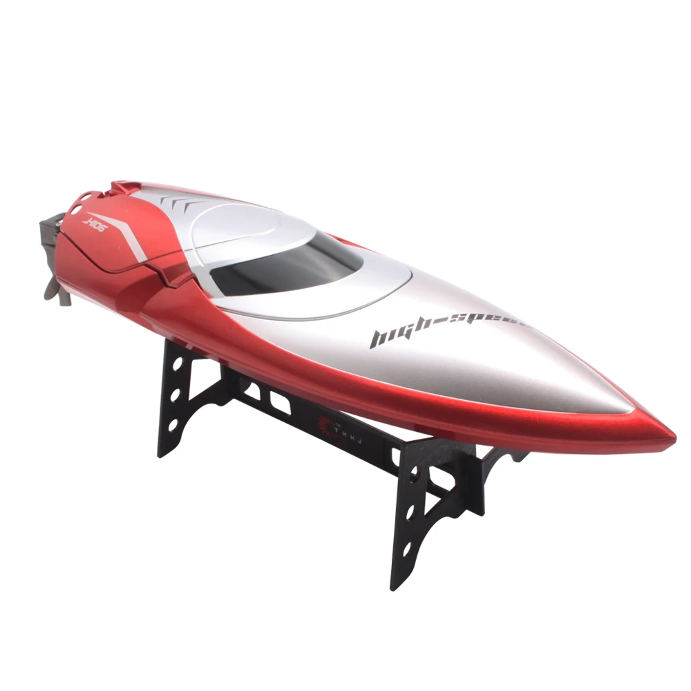 RC قارب H106 2.4 GHz 4CH عالية سرعة 20 km/ساعة التحكم عن بعد سباق قارب 150 M عن بعد السفينة المسافة 180 درجة الوجه المياه واقية