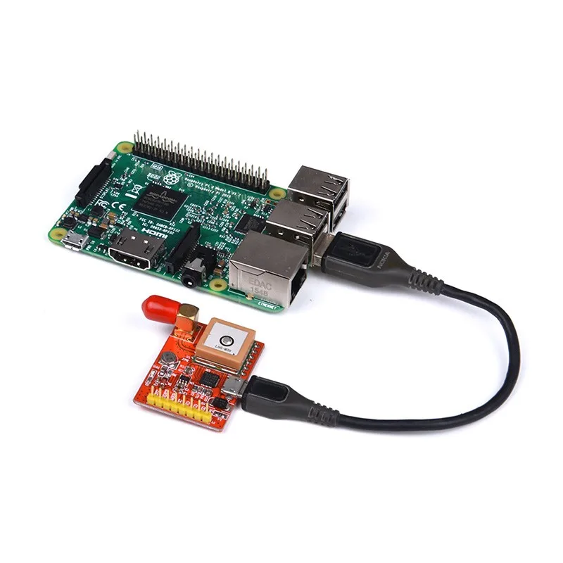 USB к GPS конвертер USB-Порты и разъёмы-GPS модуль для Raspberry Pi 2/3 Модель B