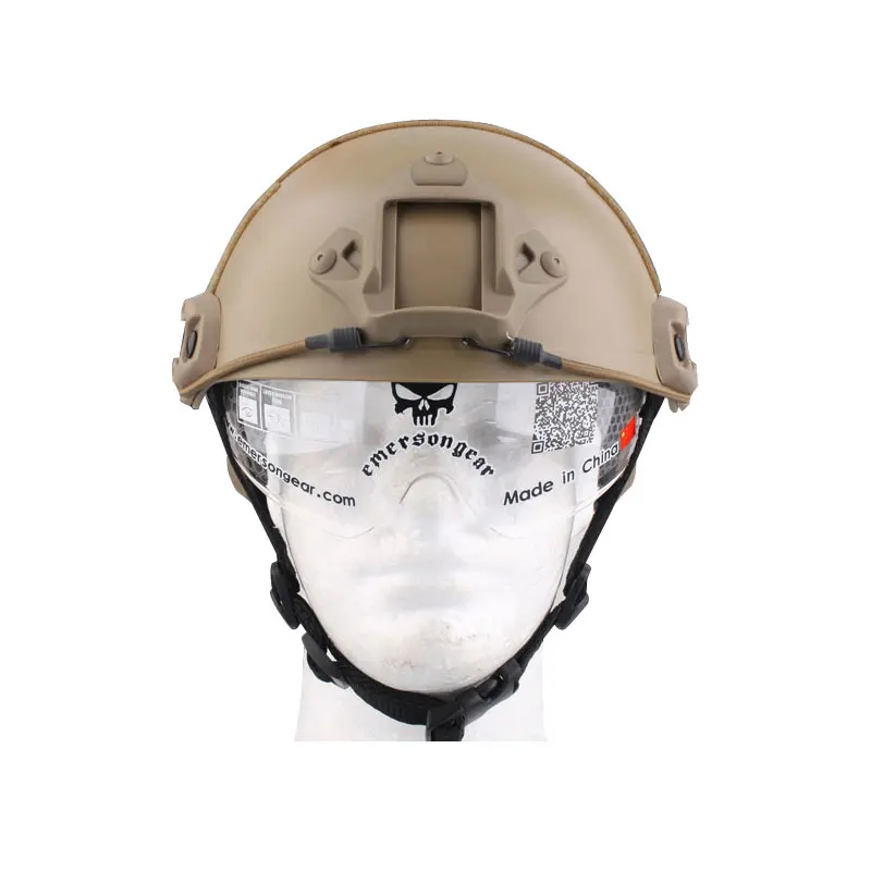 Emersongear Быстрый Шлем с защитными Goggle MH Тип Черный EM8820B