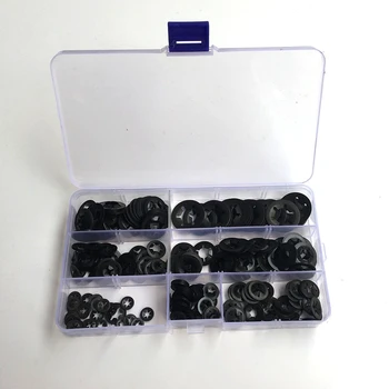 

280pcs Tooth Starlock Push On Locking Washers Speed Clips Fasteners Assortment Quick Speed Locking Washers