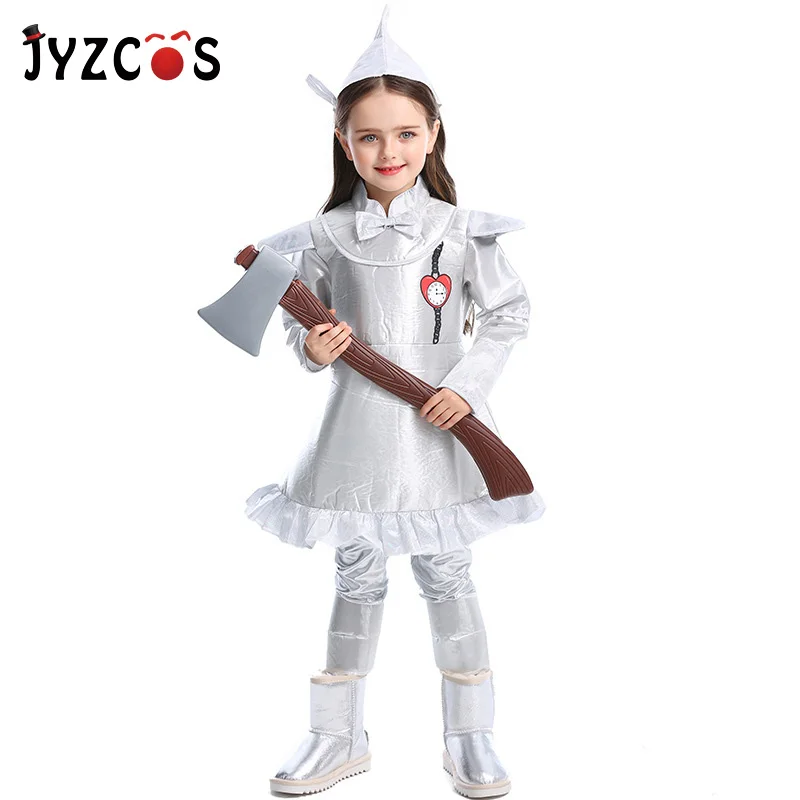 JYZCOS/костюм волшебника из страны Оз для девочек костюм олова с топором